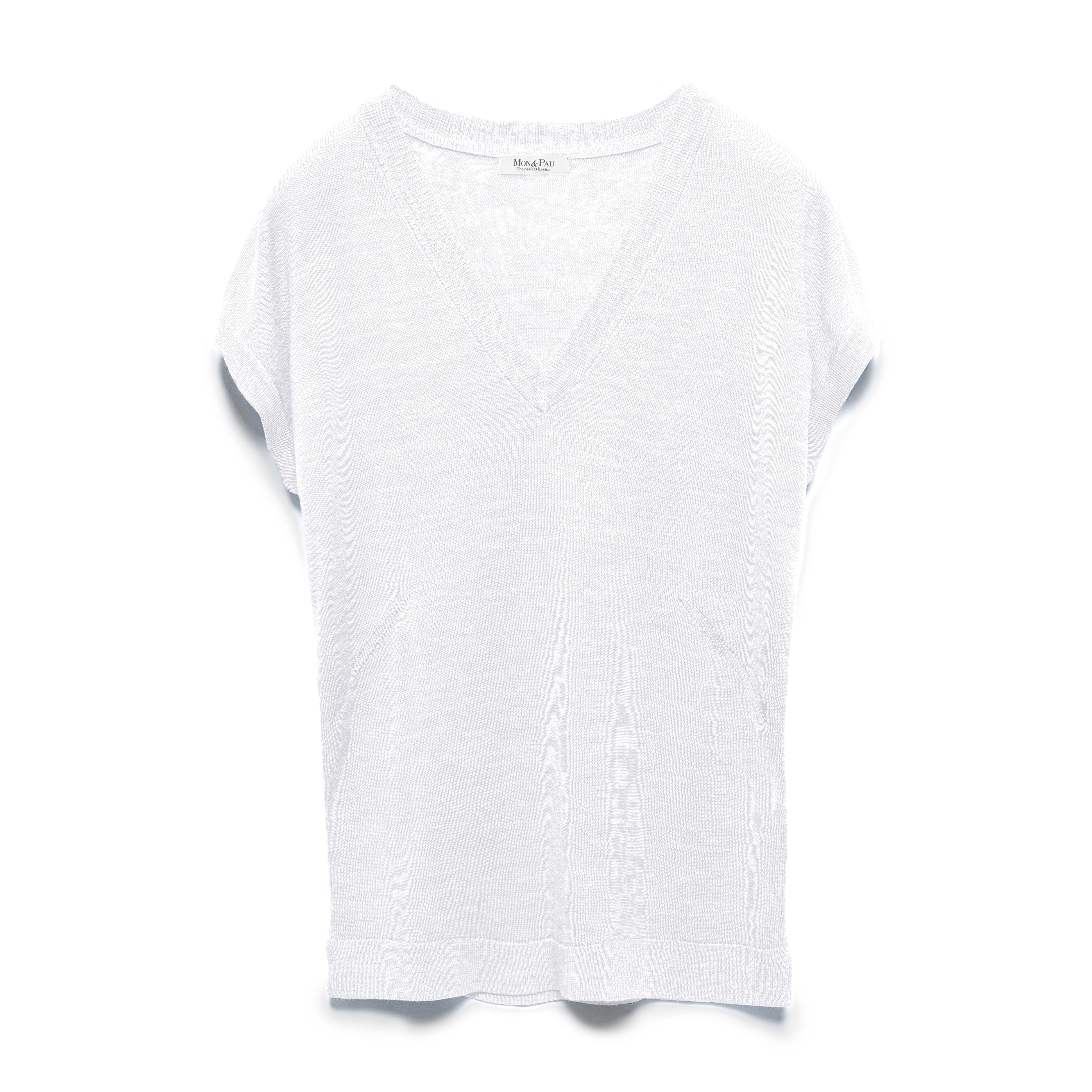 Camiseta blanca sin mangas